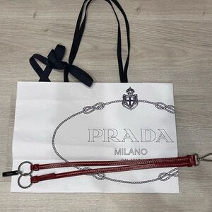 Prada Leather Bag Charm
